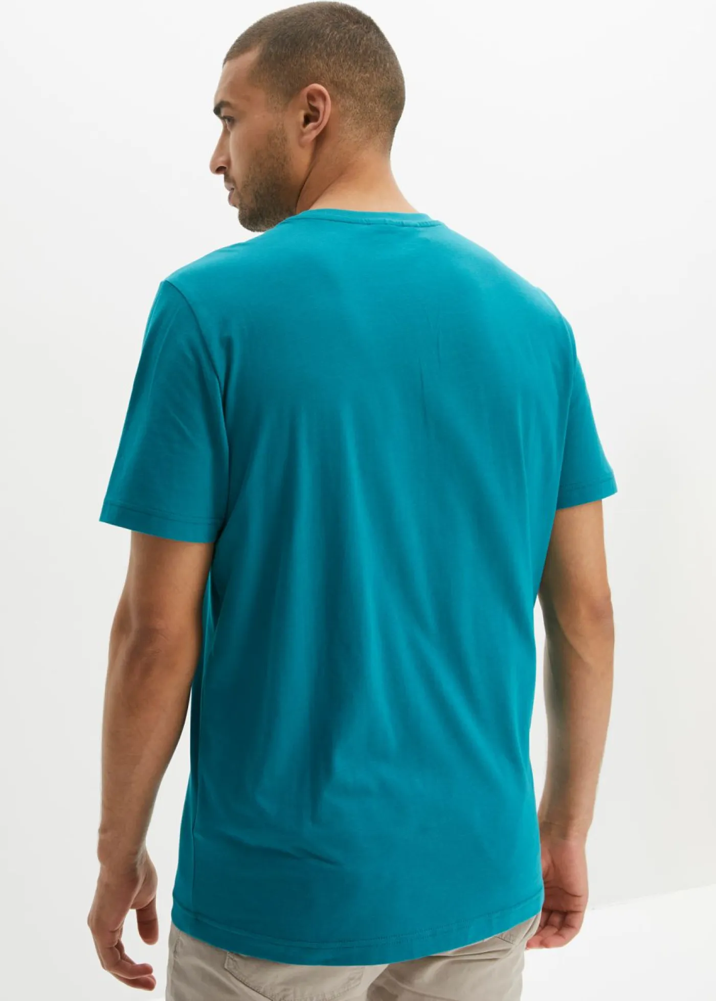 Hombre bonprix bonprix Camiseta de algodón puro (2 unidades)