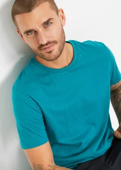 Hombre bonprix bonprix Camiseta de algodón puro (2 unidades)