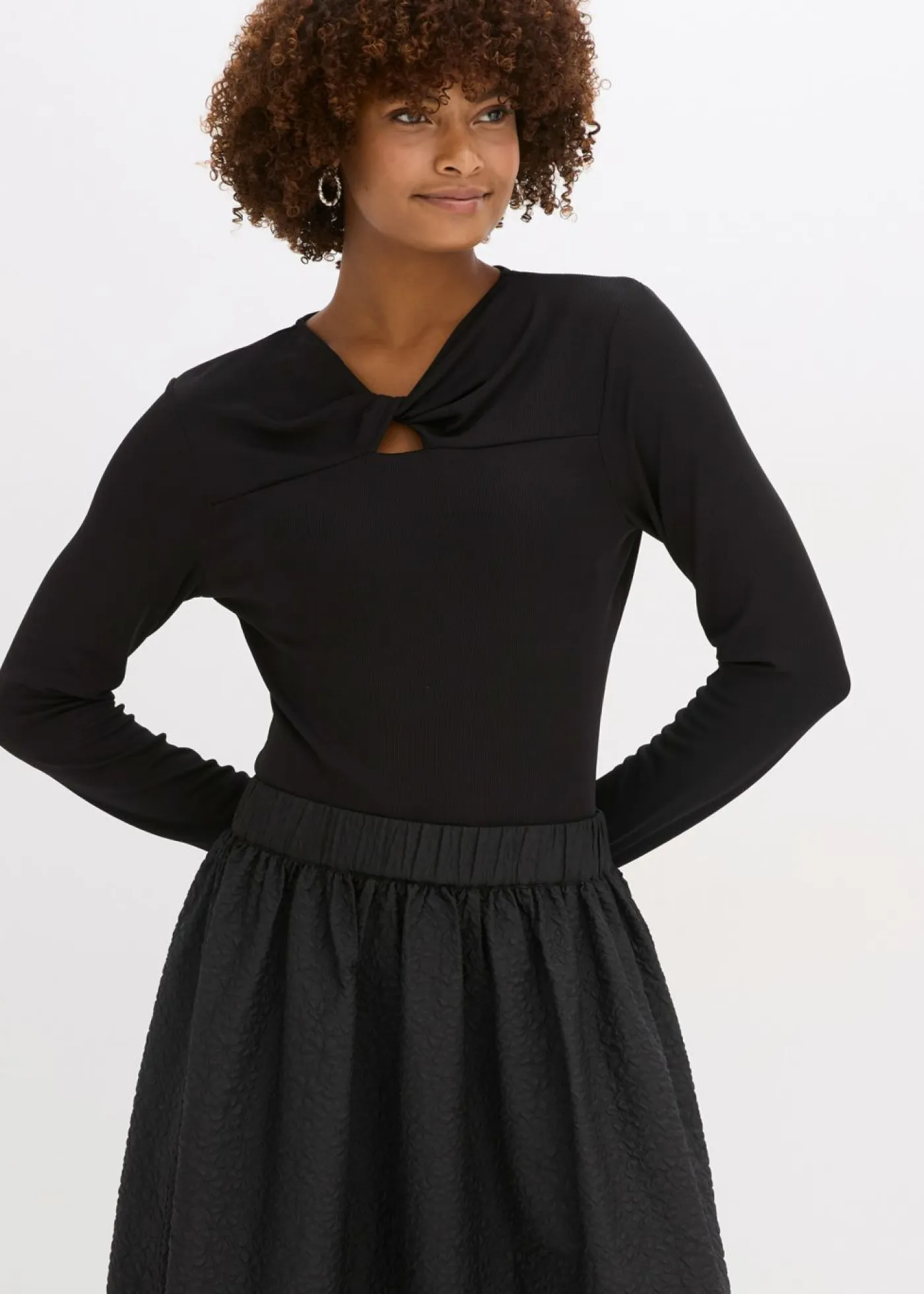 Mujer bonprix bonprix Camiseta de canalé