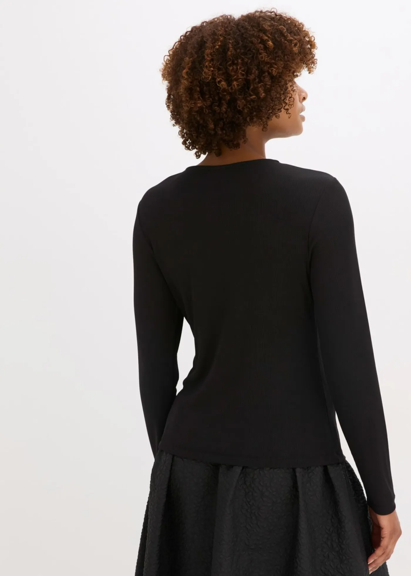 Mujer bonprix bonprix Camiseta de canalé