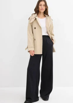 Mujer bonprix bonprix Camiseta de canalé con algodón orgánico (2 unidades)