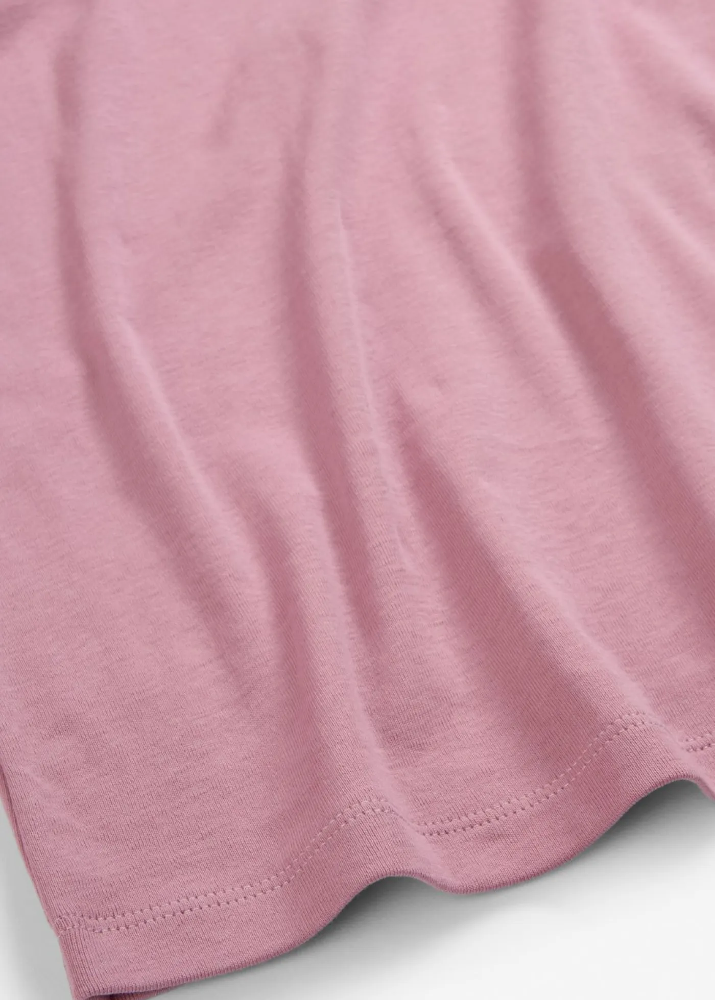 bonprix bonprix Básicos|Camisetas>Camiseta de canalé de algodón puro Malva