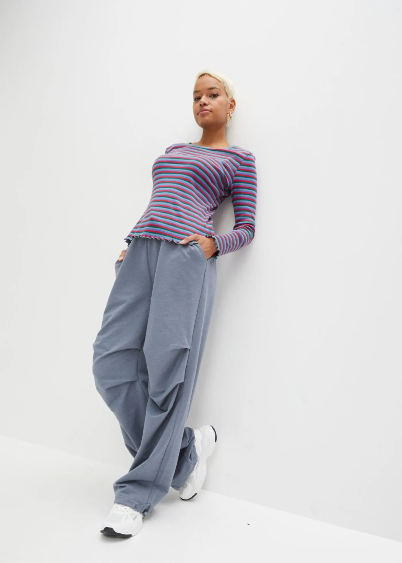 Mujer bonprix bonprix Camiseta de canalé de algodón orgánico