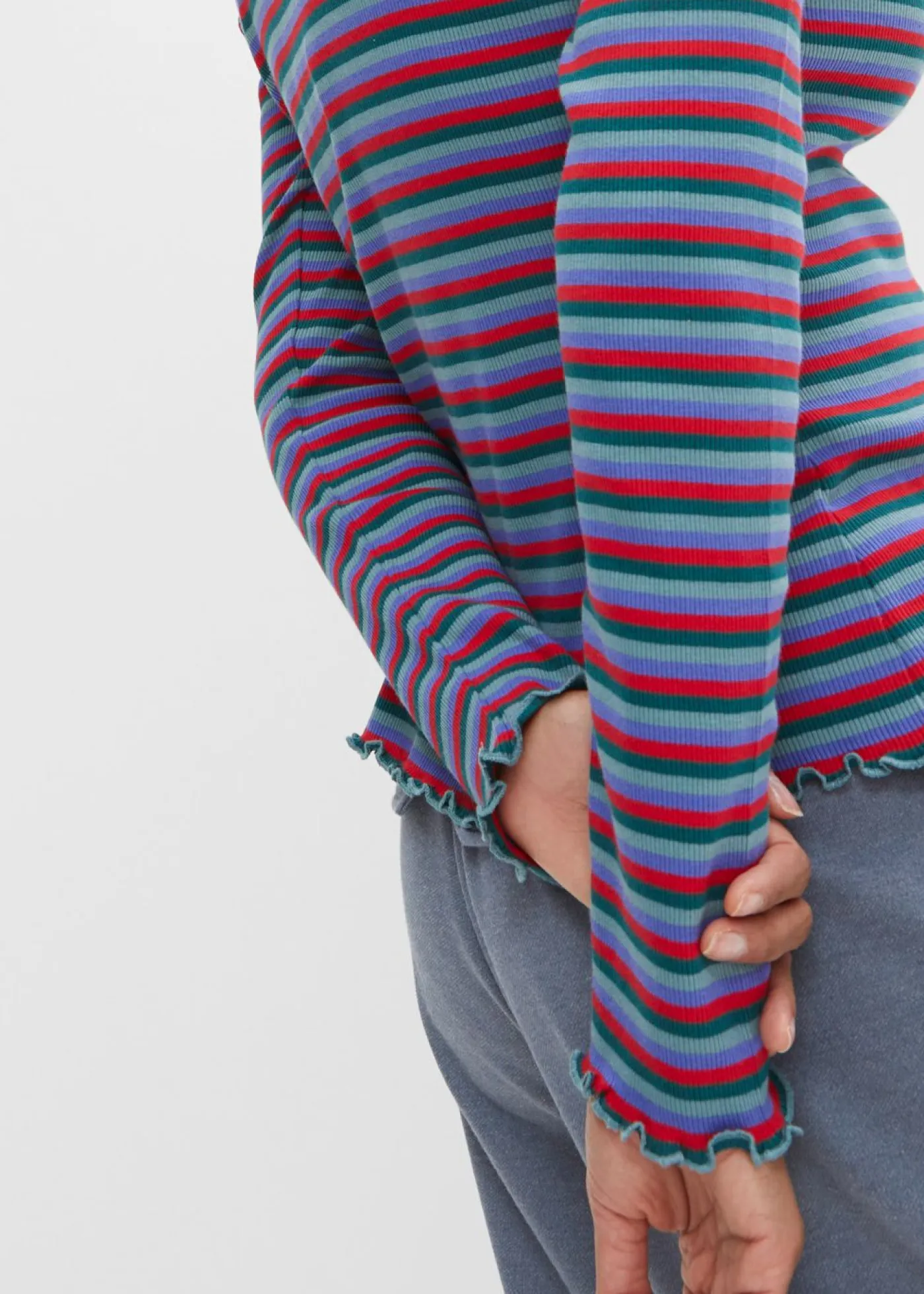 Mujer bonprix bonprix Camiseta de canalé de algodón orgánico