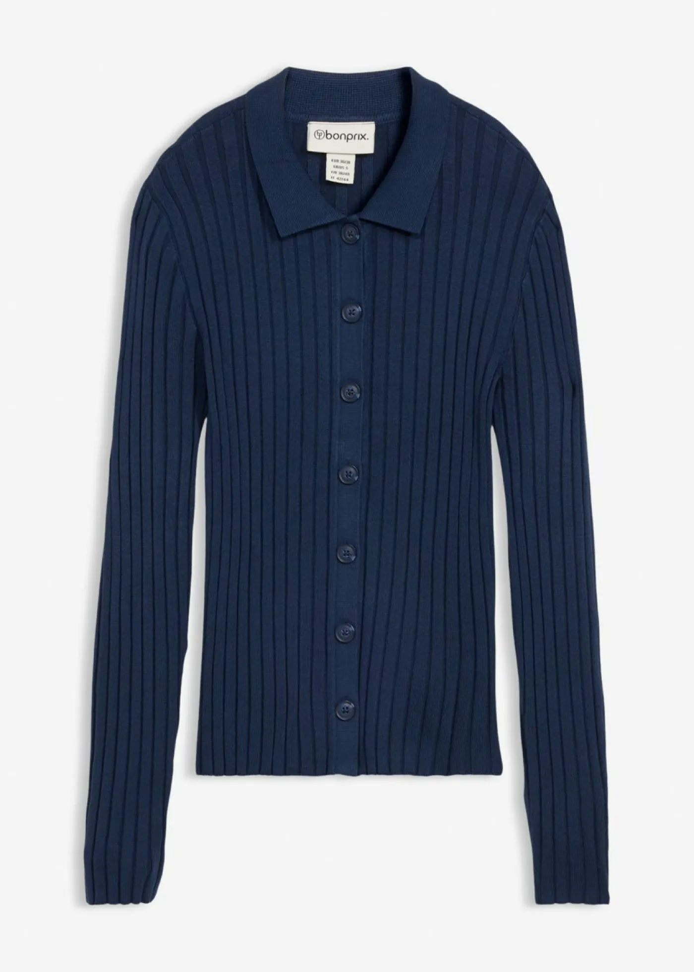 Mujer bonprix bonprix Camiseta de canalé de mezcla de viscosa fluida