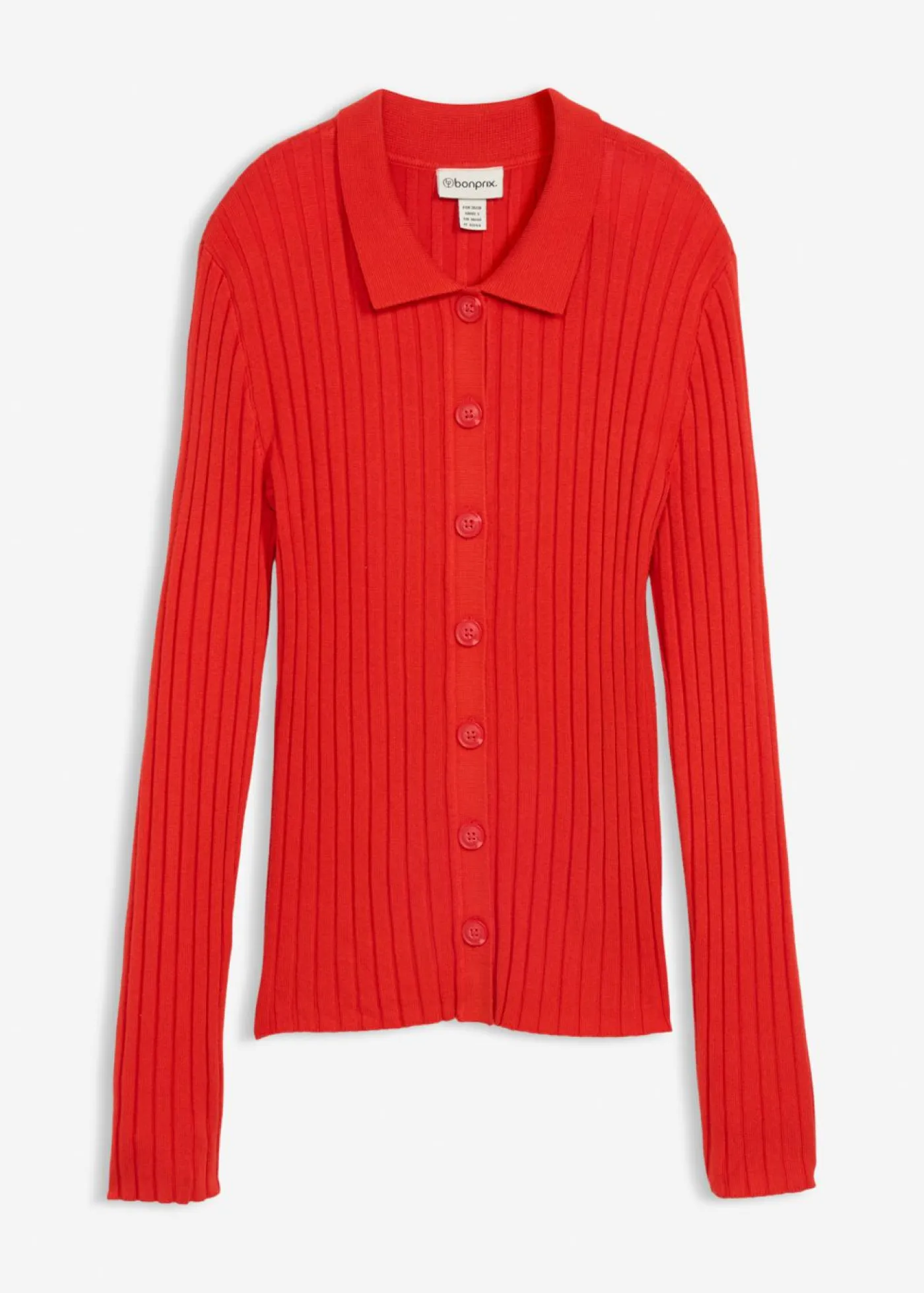 Mujer bonprix bonprix Camiseta de canalé de mezcla de viscosa fluida