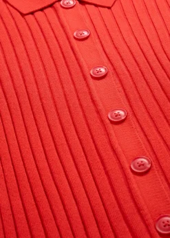 Mujer bonprix bonprix Camiseta de canalé de mezcla de viscosa fluida