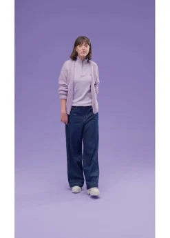 Mujer bonprix bonprix Camiseta de canalé de mezcla de viscosa suave