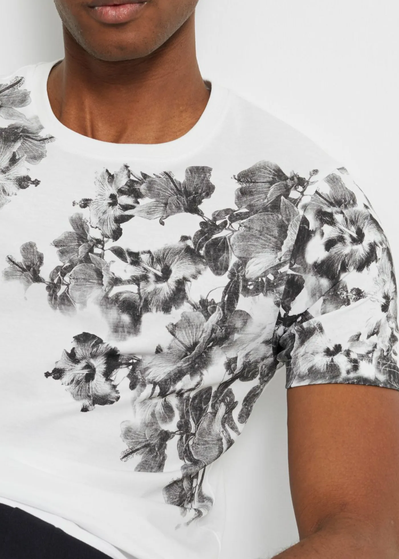 bonprix bonprix Camisetas Y Polos>Camiseta de corte slim Blanco estampado