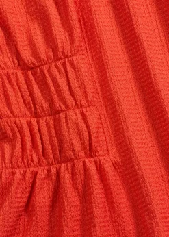 bonprix bonprix Camisetas>Camiseta de crepé de punto con nido de abeja fresa