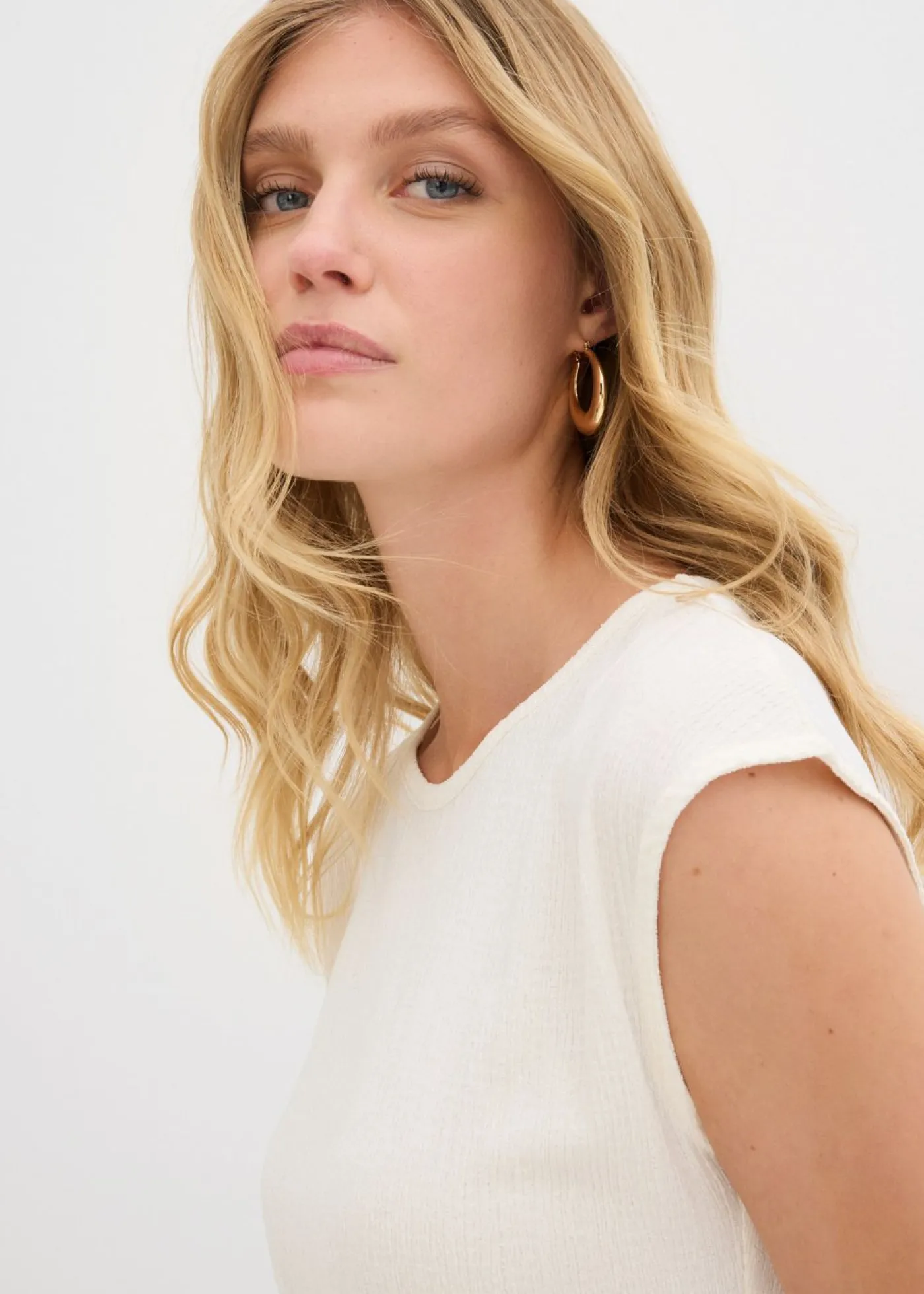 Mujer bonprix bonprix Camiseta de crepé estructurado