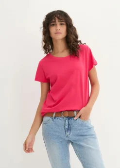 Mujer bonprix bonprix Camiseta de cuello redondo y manga corta (5 unidades)