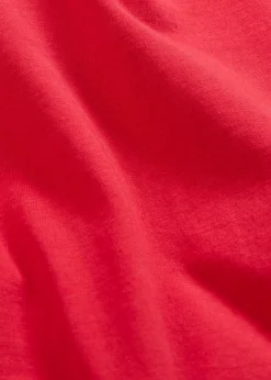 bonprix bonprix Básicos|Camisetas>Camiseta de cuello redondo y manga corta (5 unidades) Rosa fresa/negro/blanco/gris claro jaspeado/azul oscuro