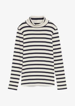 Mujer bonprix bonprix Camiseta de cuello vuelto de algodón orgánico puro