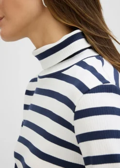 Mujer bonprix bonprix Camiseta de cuello vuelto de algodón orgánico puro