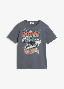 bonprix HOT WHEELS Ropa 9 A 16 Años·Camisetas>Camiseta de Hot Wheels de algodón puro Gris estampado