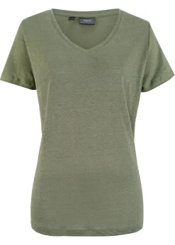 Mujer bonprix bonprix Camiseta de lino puro