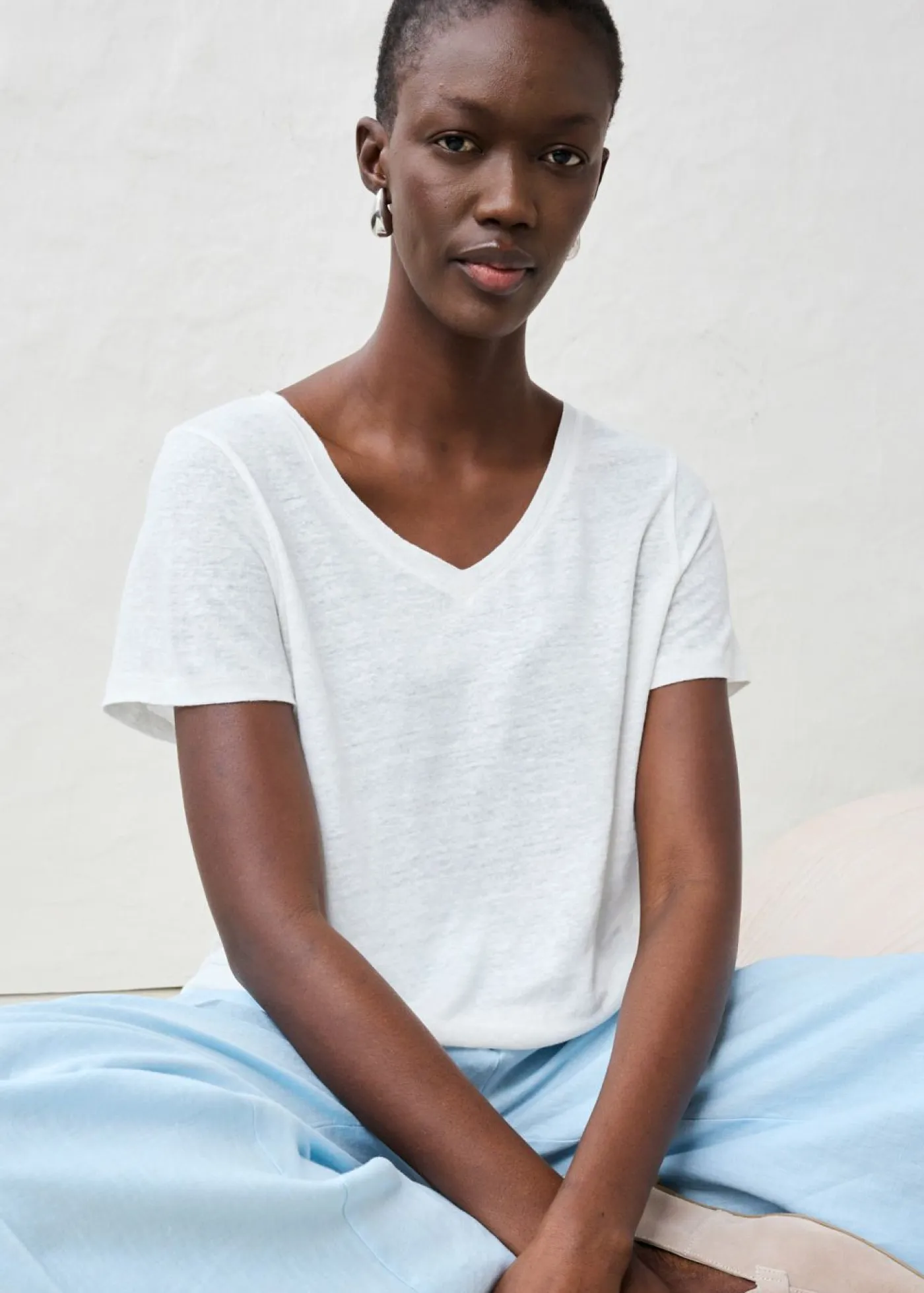 Mujer bonprix bonprix Camiseta de lino puro