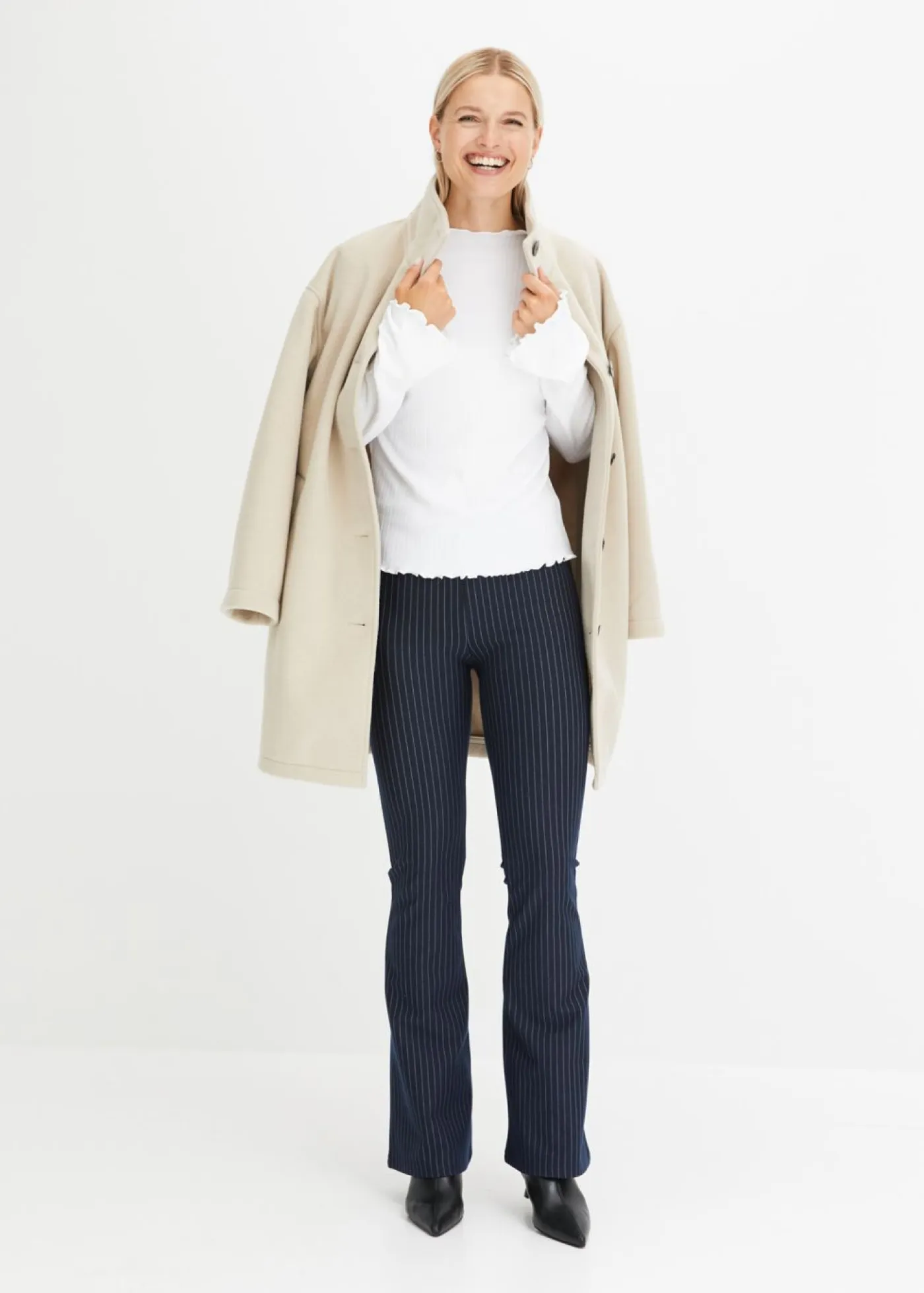 bonprix bonprix Camisetas>Camiseta de manga larga Blanco