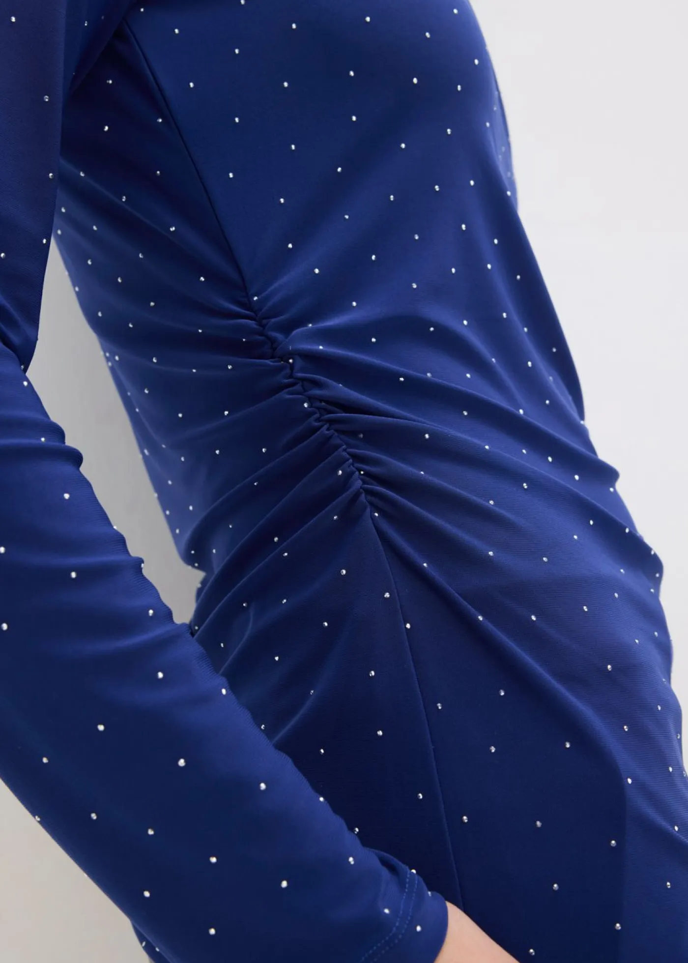 bonprix bonprix Camisetas>Camiseta de manga larga azul oxford topos