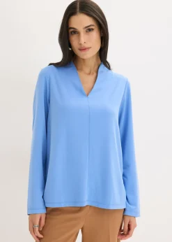 bonprix bonprix Camisetas>Camiseta de manga larga azul provenzal