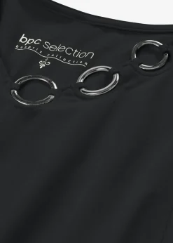 Mujer bonprix bonprix Camiseta de manga larga con ojales