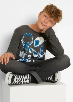 Niños bonprix bonprix Camiseta de manga larga con algodón orgánico (2 unidades)