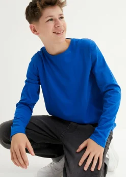Niños bonprix bonprix Camiseta de manga larga con algodón orgánico (3 unidades)