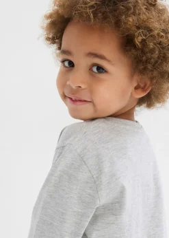 Niños bonprix bonprix Camiseta de manga larga con algodón orgánico (3 unidades)