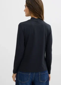 Mujer bonprix bonprix Camiseta de manga larga con cuello alto y poliamida reciclada