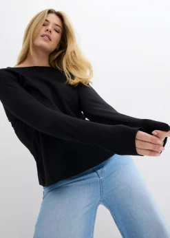 Mujer bonprix bonprix Camiseta de manga larga de algodón orgánico puro