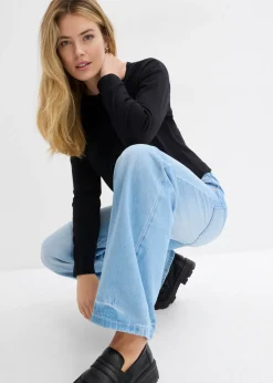 Mujer bonprix bonprix Camiseta de manga larga de algodón orgánico puro