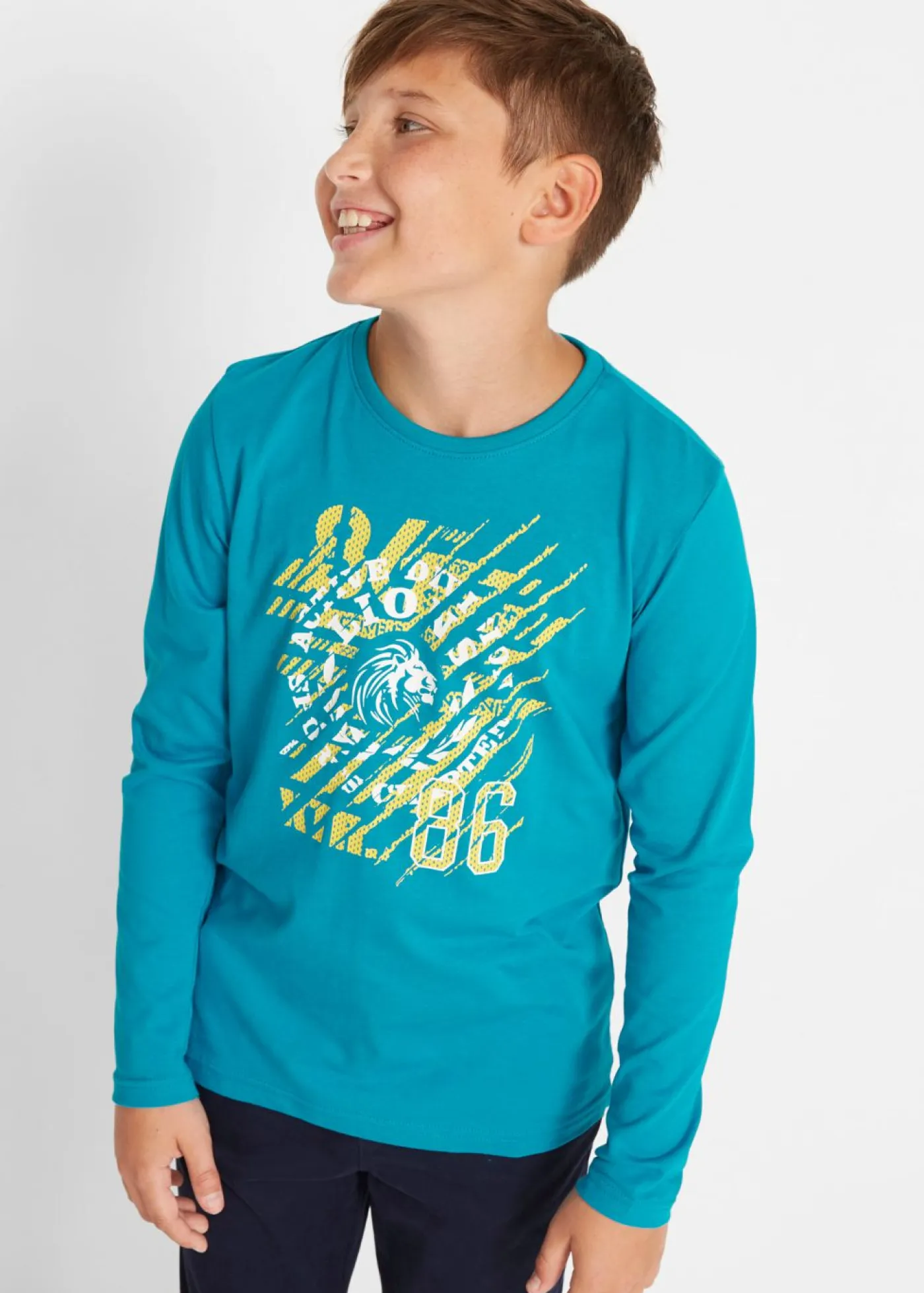 Niños bonprix bonprix Camiseta de manga larga de algodón orgánico (2 unidades)