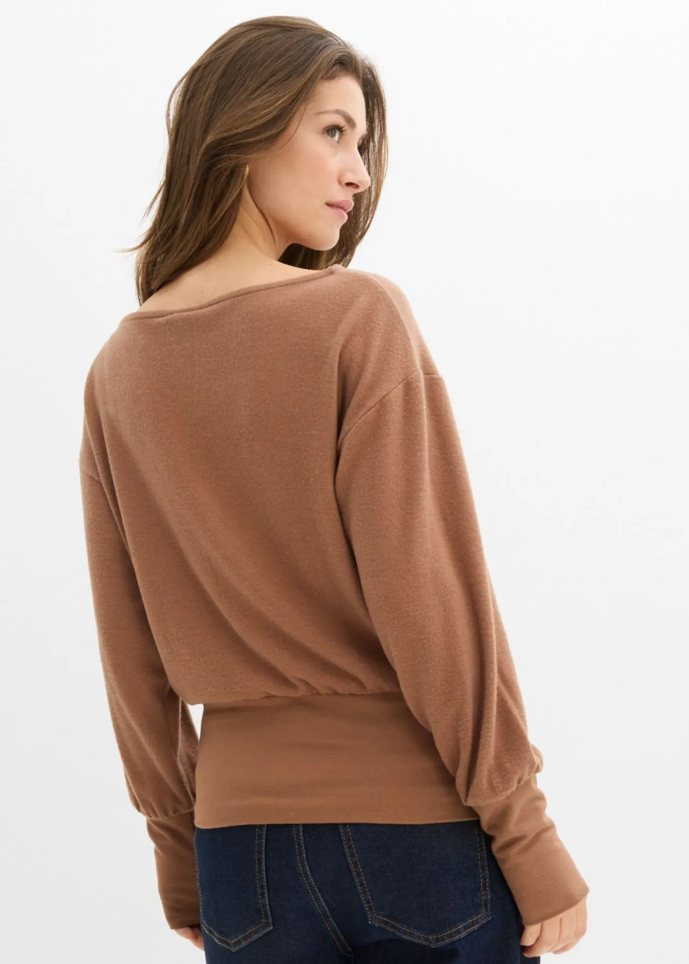 Mujer bonprix bonprix Camiseta de manga larga de suave mezcla de viscosa