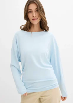 Mujer bonprix bonprix Camiseta de manga larga de cómodo Punto di Roma