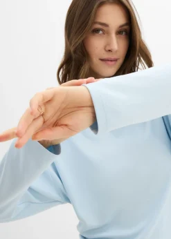 Mujer bonprix bonprix Camiseta de manga larga de cómodo Punto di Roma