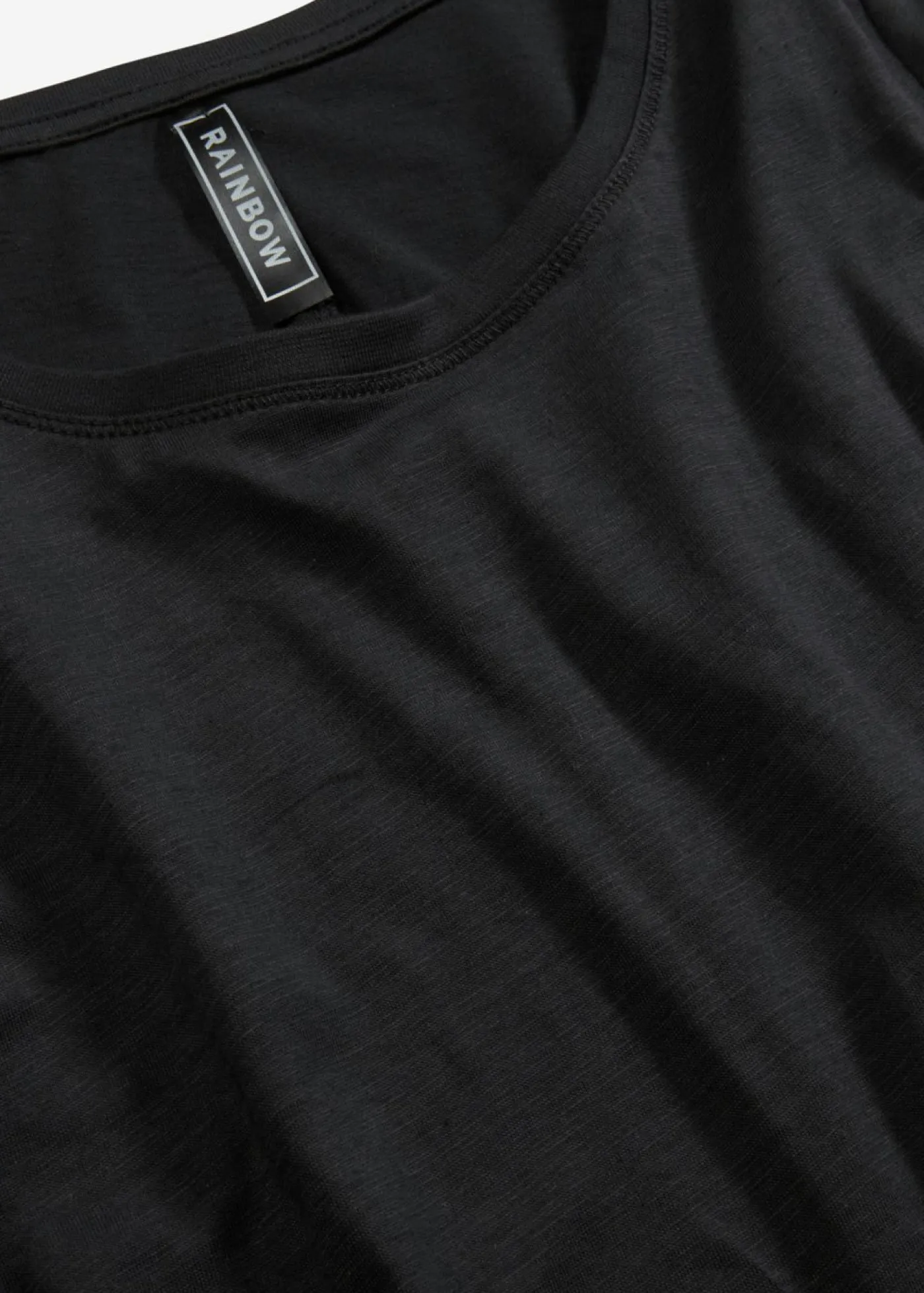 bonprix bonprix Camisetas>Camiseta de manga larga de algodón puro Negro