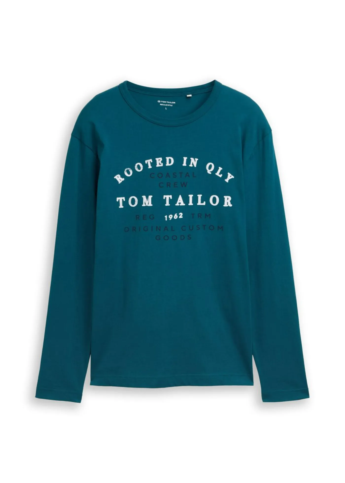 bonprix Tom Tailor Camisetas Y Polos>Camiseta de manga larga de Tom Tailor Verde azulado