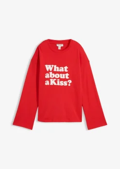 Mujer bonprix bonprix Camiseta de manga larga de algodón pesado