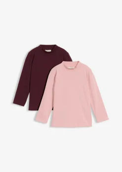 Niños bonprix bonprix Camiseta de manga larga de mezcla de algodón orgánico elástico (2 unidades)