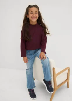 Niños bonprix bonprix Camiseta de manga larga de mezcla de algodón orgánico elástico (2 unidades)