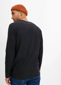 Hombre bonprix bonprix Camiseta de manga larga de algodón orgánico puro (2 unidades)