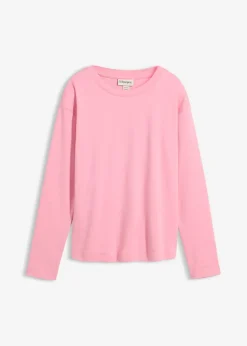 Mujer bonprix bonprix Camiseta de manga larga de algodón orgánico puro