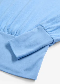 bonprix bonprix Camisetas|Novedades>Camiseta de manga larga de suave mezcla de viscosa azul provenzal