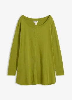 Mujer bonprix bonprix Camiseta de manga larga de mezcla de viscosa y algodón