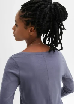 Mujer bonprix bonprix Camiseta de manga larga de algodón puro