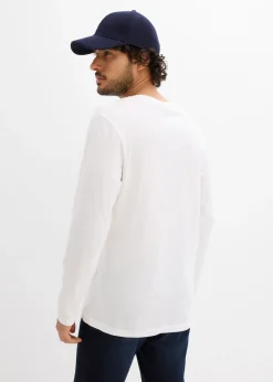 Hombre bonprix bonprix Camiseta de manga larga de algodón puro