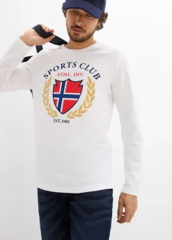 Hombre bonprix bonprix Camiseta de manga larga de algodón puro