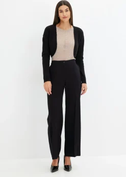 Mujer bonprix bonprix Camiseta de manga larga de malla brillante