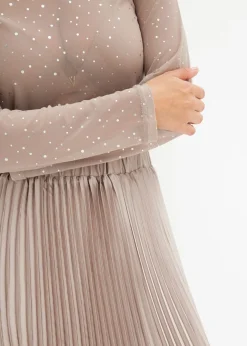 Mujer bonprix bonprix Camiseta de manga larga de malla brillante